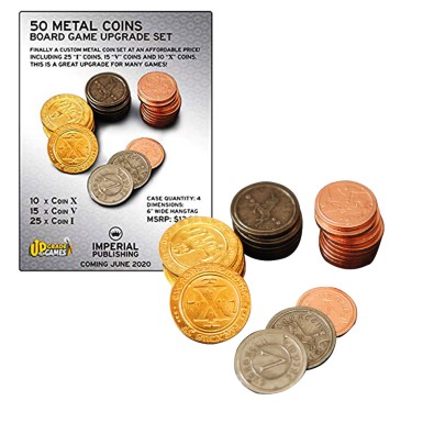 50 Metal Industrial Coin Board Game Upgrade Set