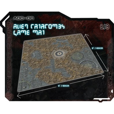 Alien Catacombs Gaming Mat 60x60cm Alien Catacombs Gaming Mat 60x60cm