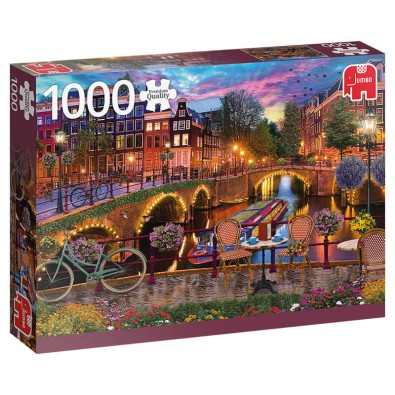 Amsterdam Canals - Παζλ - 1000pc