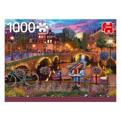 Amsterdam Canals - Παζλ - 1000pc