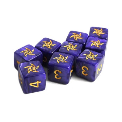 Astral Elder Sign Dice - Mystic Purple d6 Set Astral Elder Sign Dice - Mystic Purple d6 Set