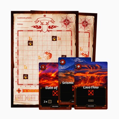 Cartographers Map Pack 1: Nebblis – Plane of Flame (Exp)  Cartographers Map Pack 1: Nebblis – Plane of Flame (Exp)