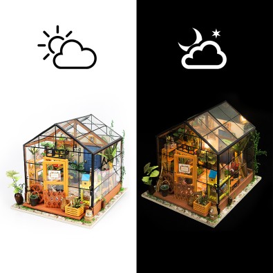 Robotime: Cathy's Flower House - 3D Παζλ (1:24) Robotime: Cathy's Flower House - 3D Παζλ (1:24)