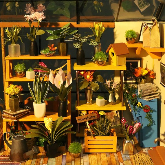 Robotime: Cathy's Flower House - 3D Παζλ (1:24)