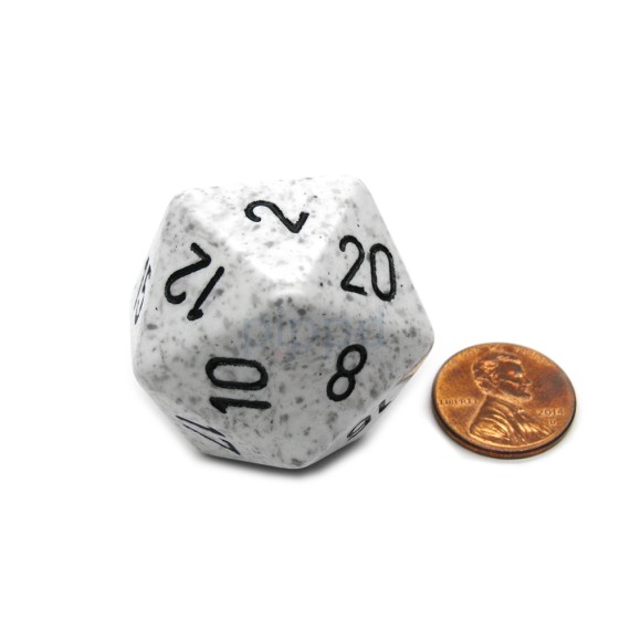 Chessex Speckled 34mm 20-Sided Dice - Arctic Camo