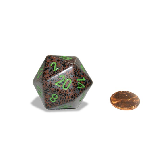 Chessex Speckled 34mm 20-Sided Dice - Earth