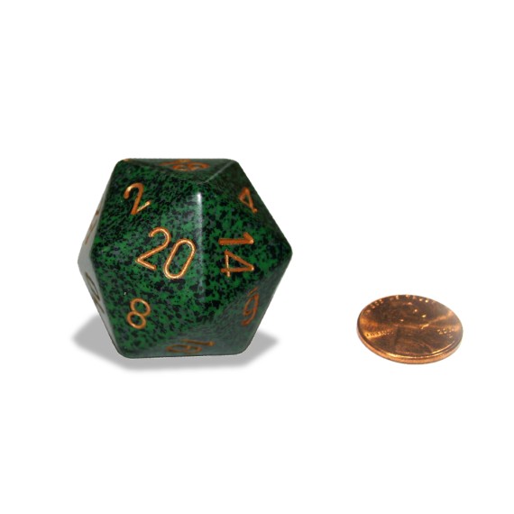 Chessex Speckled 34mm 20-Sided Dice - Golden Recon