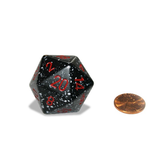 Chessex Speckled 34mm 20-Sided Dice - Space