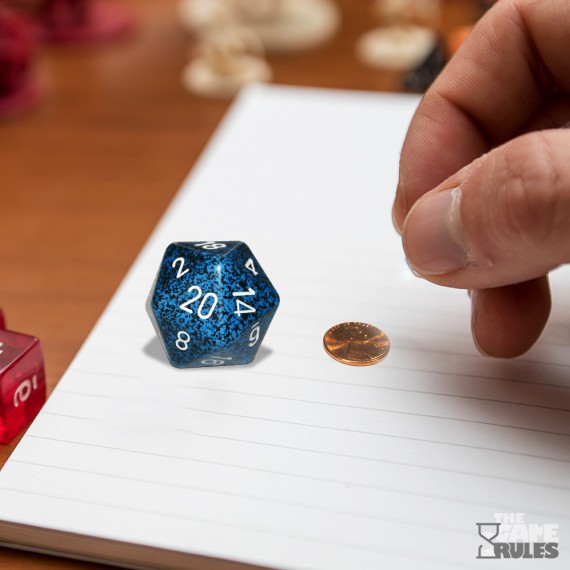 Chessex Speckled 34mm 20-Sided Dice - Stealth