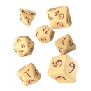 Classic RPG Dice Set Beige/Burgundy (7)