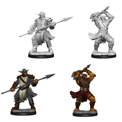 Critical Role Unpainted Miniatures: Bugbear Fighter Male