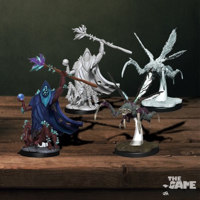 Critical Role Unpainted Miniatures: Core Spawn Emissary and Seer