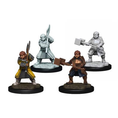 Critical Role Unpainted Miniatures: Dwarf Dwendalian Empire Fighter Female