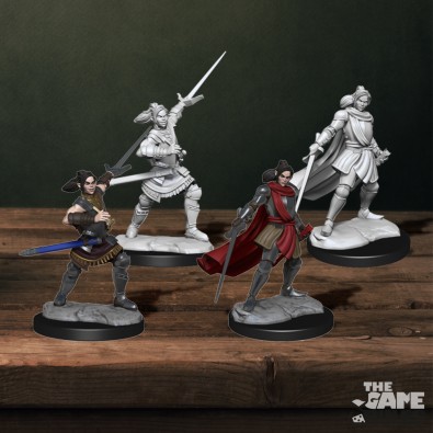 Critical Role Unpainted Miniatures: Half-Elf Paladin Xhorhas Female
