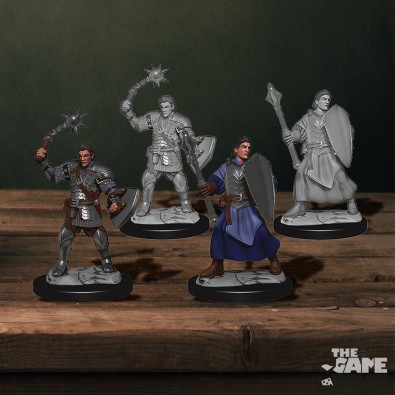 Critical Role Unpainted Miniatures: Human Clovis Concord Cleric Male