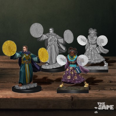 Critical Role Unpainted Miniatures: Human Graviturgy and Chronurgy Wizards Female