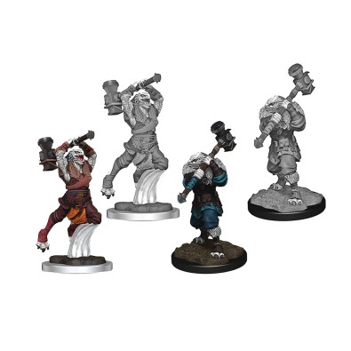 Critical Role Unpainted Miniatures: Ravenite Half-Dragon Barbarian Female