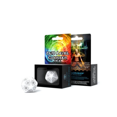 D20 Level Counter: White & Black