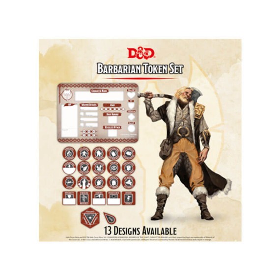 D&D - Barbarian Token Set