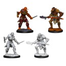 D&D Nolzur's Marvelous Miniatures: Bugbear Barbarian Male & Bugbear Rogue Female