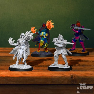 D&D Nolzur's Marvelous Miniatures: Hobgoblin Fighter Male & Hobgoblin Wizard Female