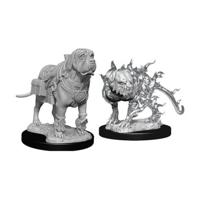 D&D Nolzur's Marvelous Miniatures -  Mastiff & Shadow Mastiff D&D Nolzur's Marvelous Miniatures -  Mastiff & Shadow Mastiff