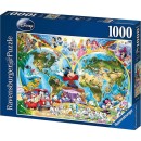 Disney's World map Παζλ - 1000pc