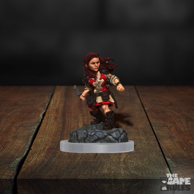 D&D Nolzur's Marvelous Miniatures: Halfling Rogue Female D&D Nolzur's Marvelous Miniatures: Halfling Rogue Female