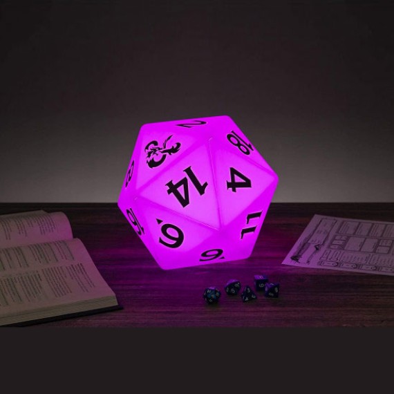 Φωτιστικό Dungeons & Dragons - D20 Ζάρι Multi Color Light