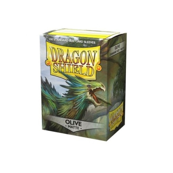 Dragon Shield Standard Sleeves - Matte Olive (100 Sleeves)