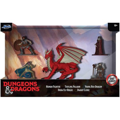 Dungeons & Dragons Deluxe Nano 5-pack Collectible Figures 