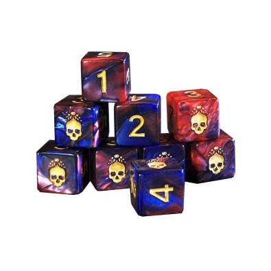 Elder Dice (9d6 Tube) Necronomicon Blood & Magick