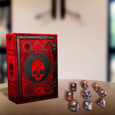 Elder Dice Polyhedral Necronomicon Blood & Magick