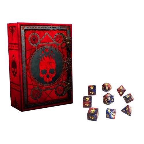 Elder Dice Polyhedral Necronomicon Blood & Magick