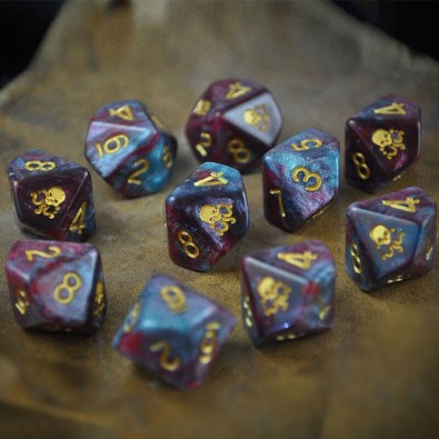 Elder Dice - Tube of Nebula Seal of Yog-Sothoth d10 Dice
