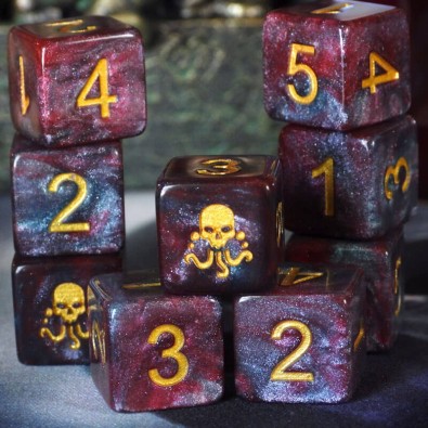 Elder Dice - Tube of Seal of Yog-Sothoth d6 Dice Elder Dice - Tube of Seal of Yog-Sothoth d6 Dice