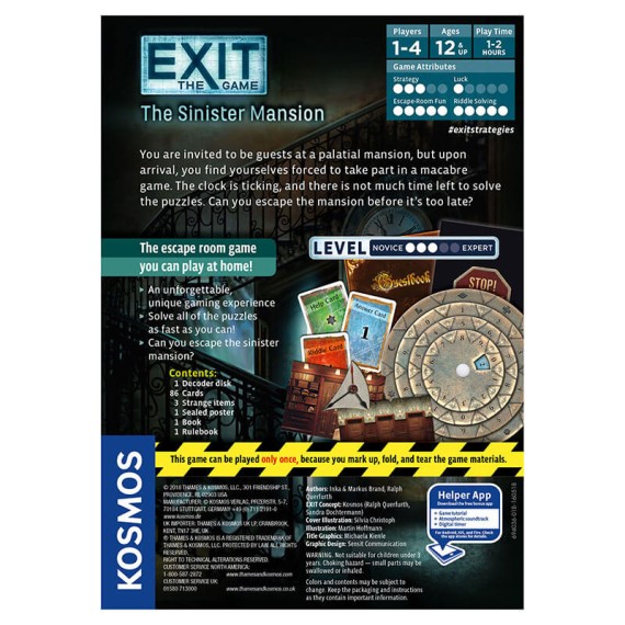 Exit: The Game - The Sinister Mansion