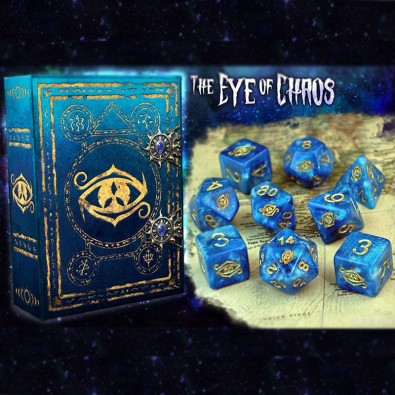 Eye of Chaos Dice - Nebula Polyhedral Set Eye of Chaos Dice - Nebula Polyhedral Set