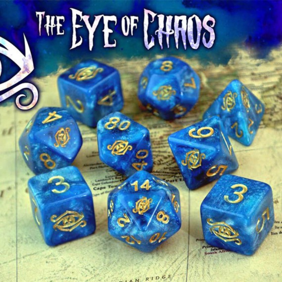 Eye of Chaos Dice - Nebula Polyhedral Set