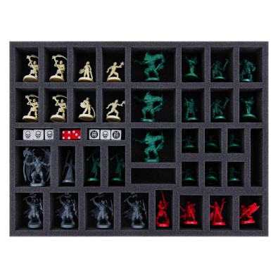 Feldherr - Foam Set and Token Holder for HeroQuest (2021) Core Game & 2 Expansions