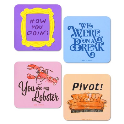 Friends: Quotes - Σετ Σουβέρ (x4)