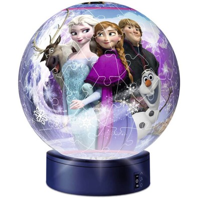 Frozen 2: 3D Παζλ Μπάλα - Λάμπα Νυκτός - 72pc