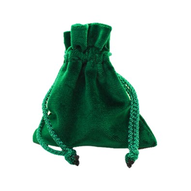 Green Velvet Pouch