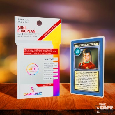 Gamegenic - MATTE Mini European-Sized Boardgame Sleeves 46 x 71 mm - Clear (50 Sleeves)