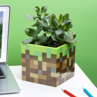 Minecraft - Grass Block Pen and Plant Pot Minecraft - Grass Block Pen and Plant Pot