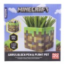 Minecraft - Grass Block Pen and Plant Pot