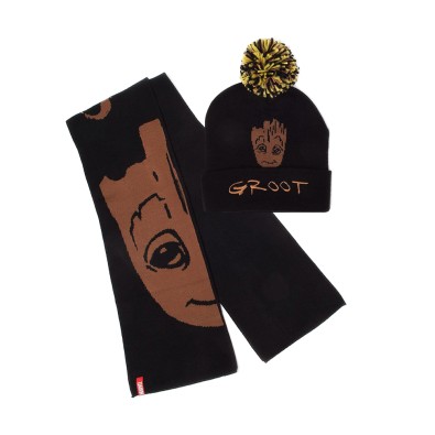 Marvel: Guardians Of The Galaxy - Groot Σκούφος & Κασκόλ