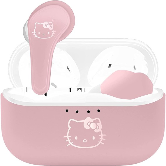 OTL Hello Kitty In-ear Bluetooth Handsfree Ακουστικά με Θήκη Φόρτισης Ροζ