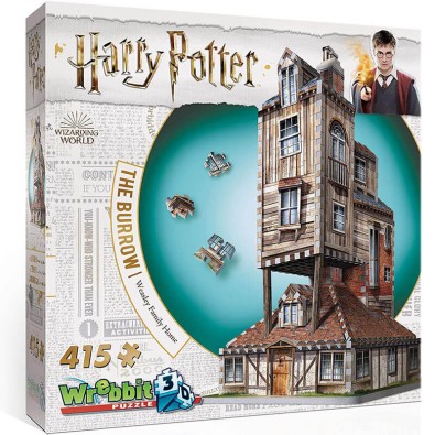Harry Potter: Κατοικία Οικογένειας Γουίσλι - 3D Παζλ - 415 pc