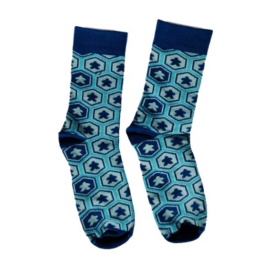 Blue Hex Meeples - Κάλτσες